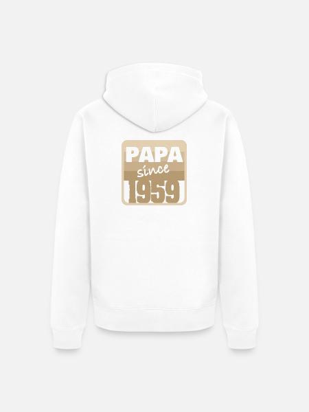1959 - Unisex Premium Bio Zip Hoodie - Weiß
