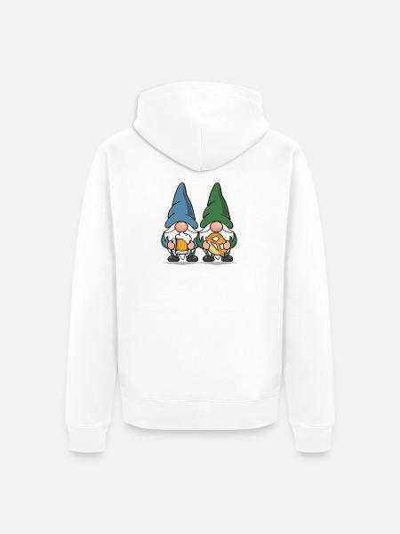 Zwerge - Unisex Premium Bio Zip Hoodie - Weiß