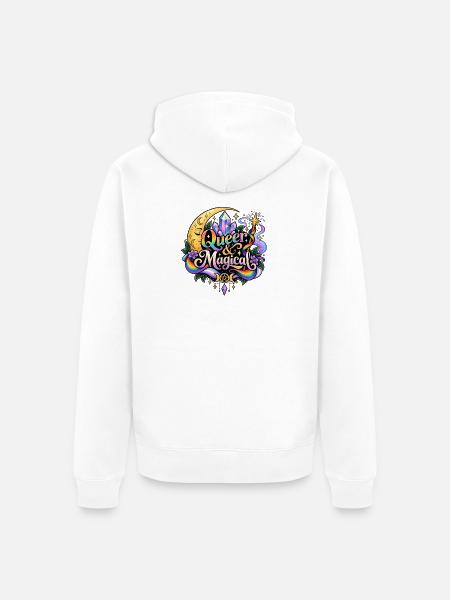 Queer and Magical - Unisex Premium Bio Zip Hoodie - Weiß