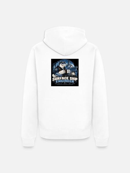 Surface Ship Engineer – Design Build Sail - Unisex Premium Bio Zip Hoodie - Weiß