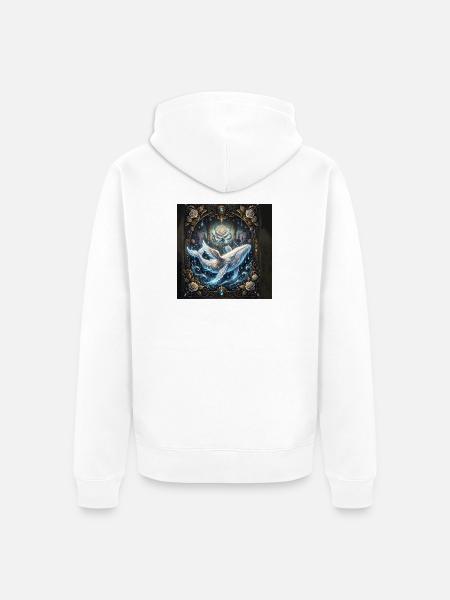 Himmlische Liebe - Unisex Premium Bio Zip Hoodie - Weiß