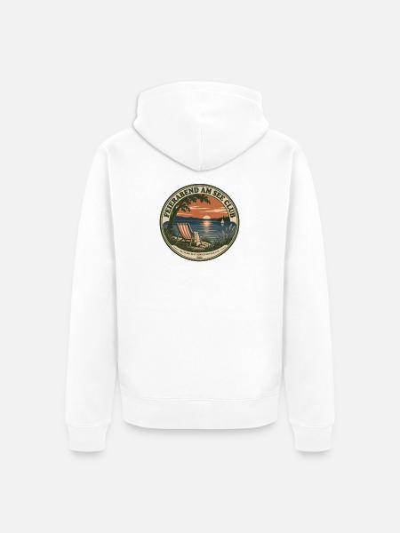 Feierabendsee - Unisex Premium Bio Zip Hoodie - Weiß