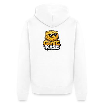 Gute Käse cooler Käse Laib mit Sonnenbrille Shirt - Unisex Premium Bio Zip Hoodie - Weiß - Hinten - Thijin (182cm)