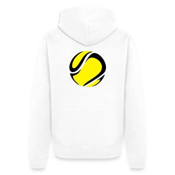 Balle de tennis - Veste à capuche bio Premium Unisexe - blanc - Dos - Thijin (182cm)
