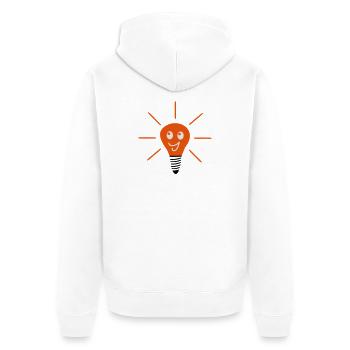 poire - Veste à capuche bio Premium Unisexe - blanc - Dos - Thijin (182cm)