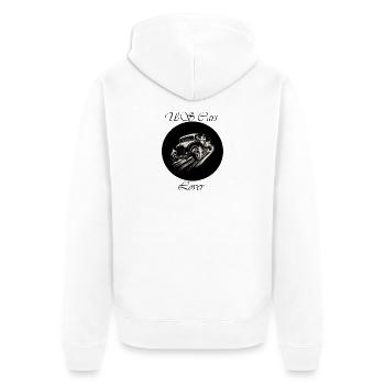 US Cars Lover - Unisex Premium Organic Zip Hoodie - white - Back - Thijin (182cm)