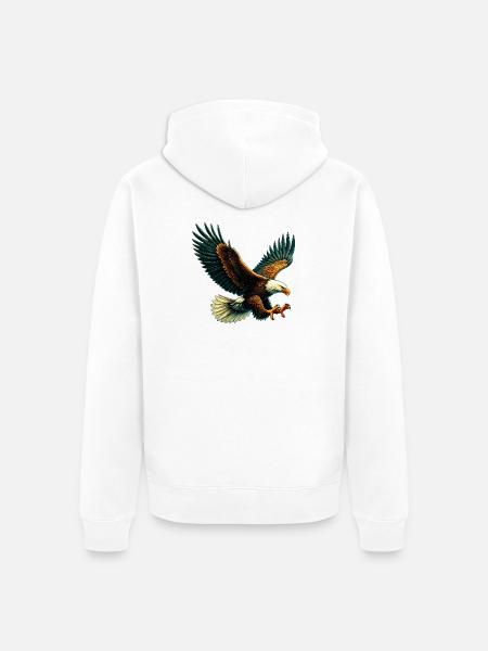 Aigle - Veste à capuche bio Premium Unisexe - blanc