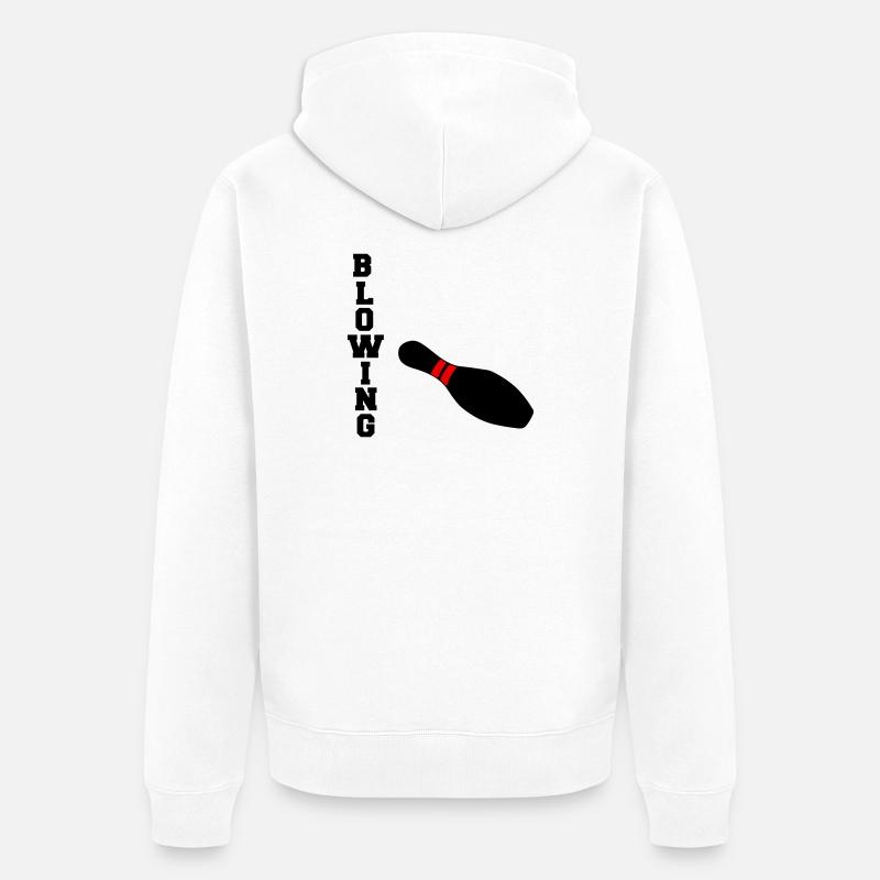 Soufflage - Veste à capuche bio Premium Unisexe - blanc