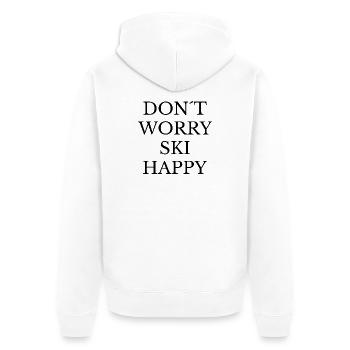 Ambiance Skieuse - Veste à capuche bio Premium Unisexe - blanc - Dos - Thijin (182cm)