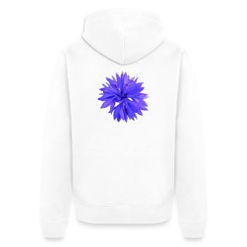 Bleuet - Veste à capuche bio Premium Unisexe - blanc - Dos - Thijin (182cm)