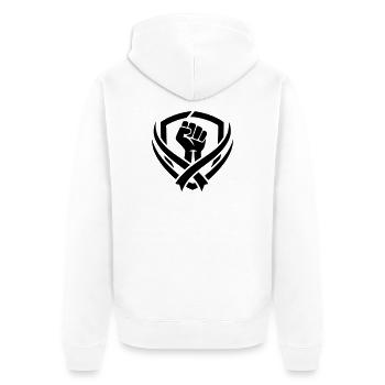 logo combat  - Veste à capuche bio Premium Unisexe - blanc - Dos - Thijin (182cm)