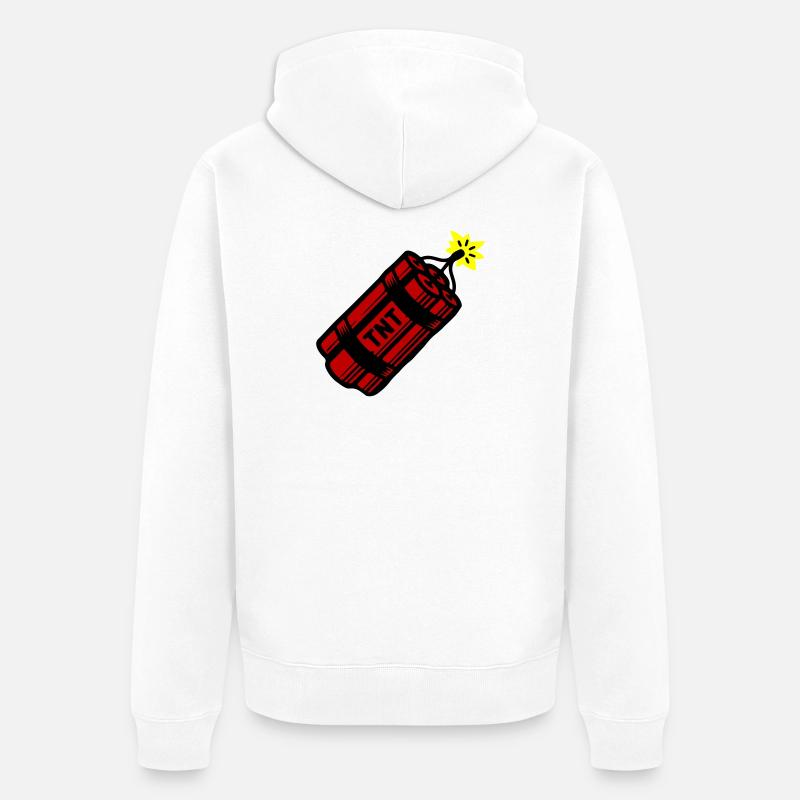 Dynamite Tnt - Veste à capuche bio Premium Unisexe - blanc
