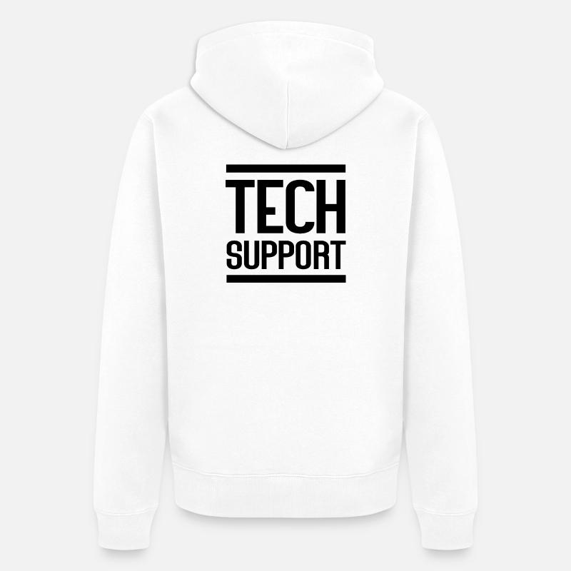 Assistance technique - Veste à capuche bio Premium Unisexe - blanc