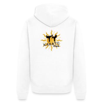 Sun Dancers Duo Graphic - Unisex Premium Organic Zip Hoodie - white - Back - Thijin (182cm)