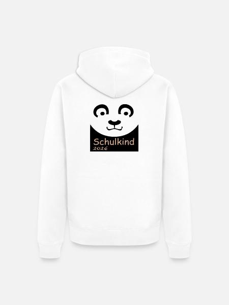 Schulkind 2026 - Unisex Premium Bio Zip Hoodie - Weiß