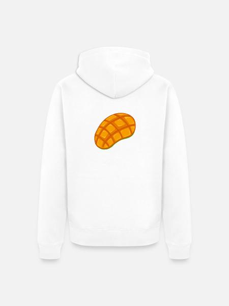 Bright Mango Jewel Illustration - Unisex Premium Bio Zip Hoodie - Weiß