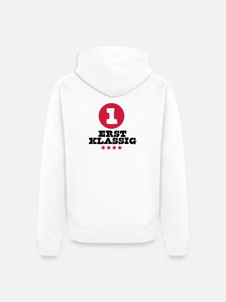 schoolchild sports einschulung - Unisex Premium Organic Zip Hoodie - white