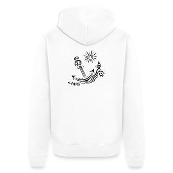 Anker Voyage Été Ahoi - Veste à capuche bio Premium Unisexe - blanc - Dos - Thijin (182cm)