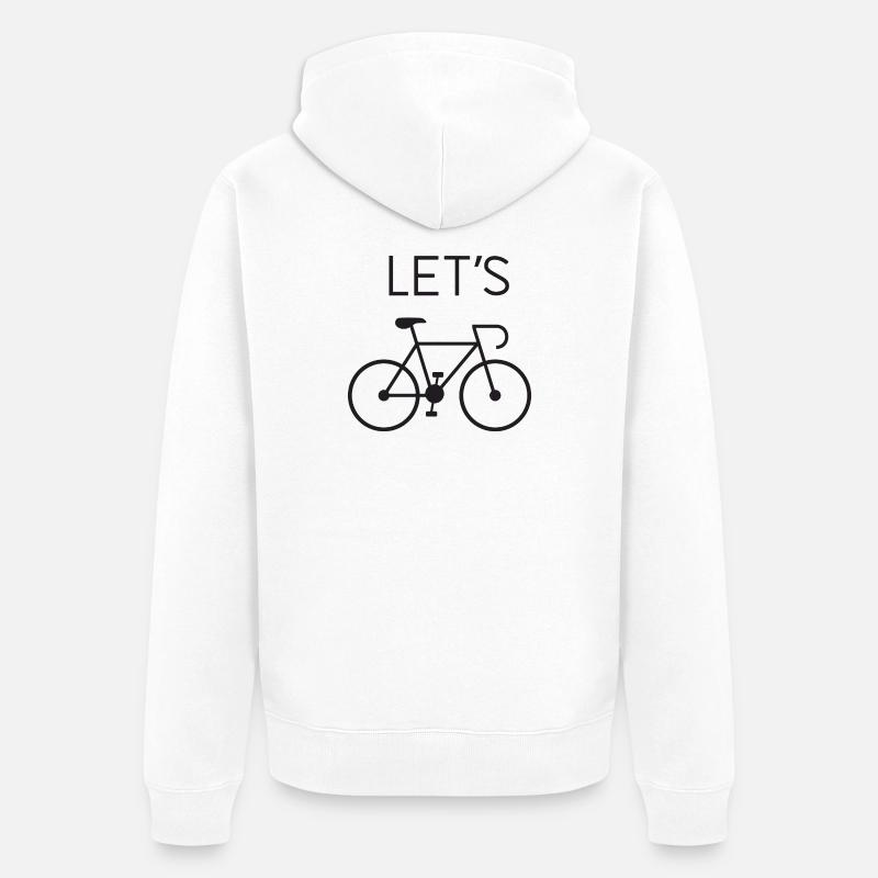 Faisons du vélo - Veste à capuche bio Premium Unisexe - blanc