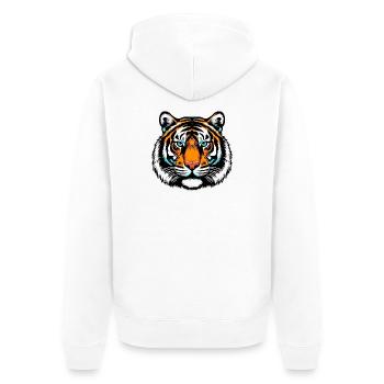 Tigre - Veste à capuche bio Premium Unisexe - blanc - Dos - Thijin (182cm)