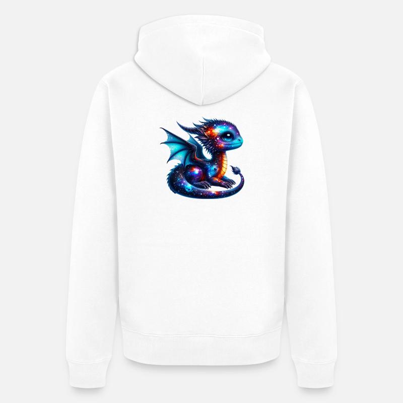 Dragon - Veste à capuche bio Premium Unisexe - blanc