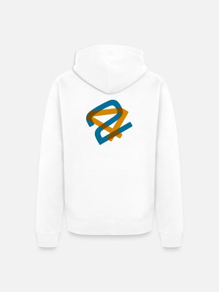42 - The Answer to Everything - Unisex Premium Organic Zip Hoodie - white