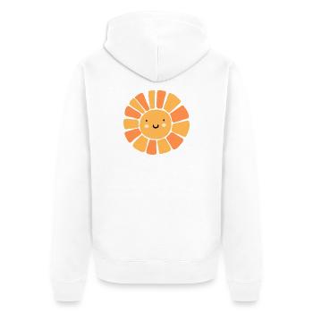 Kawaii Sun - Veste à capuche bio Premium Unisexe - blanc - Dos - Thijin (182cm)