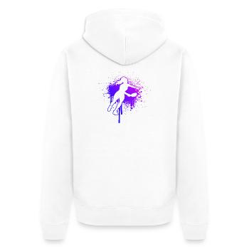 Pickleball players für Pickleballspielerinnen Fans - Unisex Premium Bio Zip Hoodie - Weiß - Hinten - Thijin (182cm)