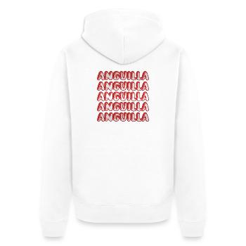 Cadeau pour Anguilla - Veste à capuche bio Premium Unisexe - blanc - Dos - Thijin (182cm)