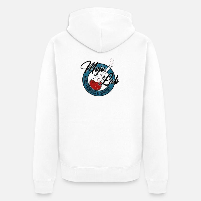 mojolab guitar - Veste à capuche bio Premium Unisexe - blanc