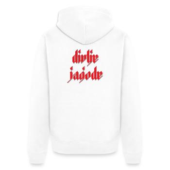 Divlje Jagode Bosnian Hard Rock Heavy Metal Jugo - Unisex Premium Bio Zip Hoodie - Weiß - Hinten - Thijin (182cm)