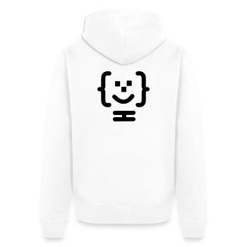 Logo du code du programmeur principal - Veste à capuche bio Premium Unisexe - blanc - Dos - Thijin (182cm)