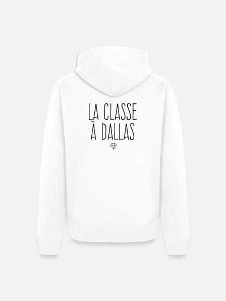 La classe à Dallas - Veste à capuche bio Premium Unisexe - blanc