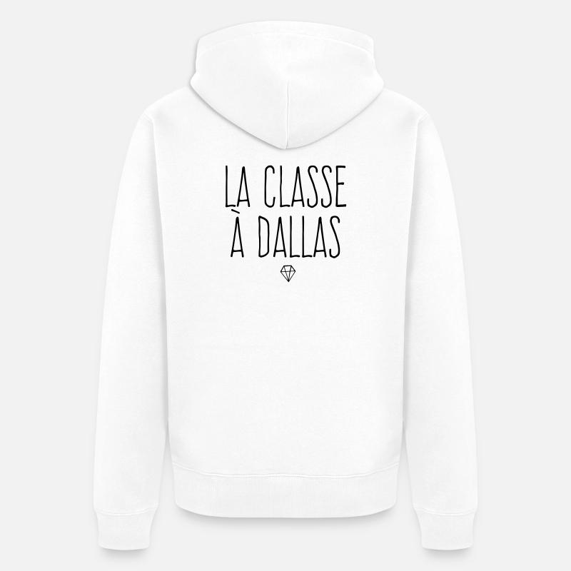 La classe à Dallas - Veste à capuche bio Premium Unisexe - blanc