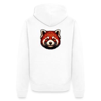 Petit panda - Veste à capuche bio Premium Unisexe - blanc - Dos - Thijin (182cm)