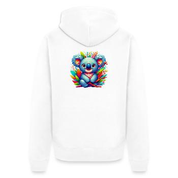 Koala - Veste à capuche bio Premium Unisexe - blanc - Dos - Thijin (182cm)