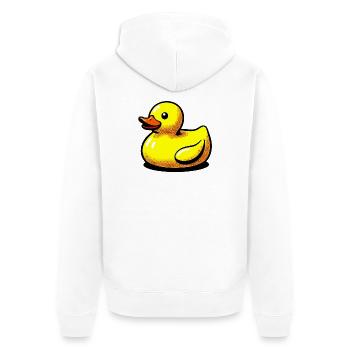 Caneton Canard Canard Canard - Veste à capuche bio Premium Unisexe - blanc - Dos - Thijin (182cm)