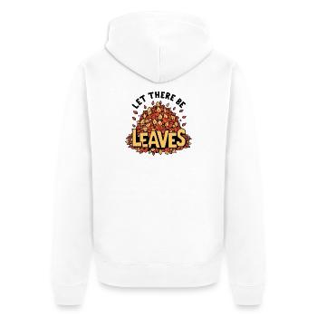 Autumn leaves Autumn leaves Autumn leaves Autumn leaves - Unisex Premium Organic Zip Hoodie - white - Back - Thijin (182cm)
