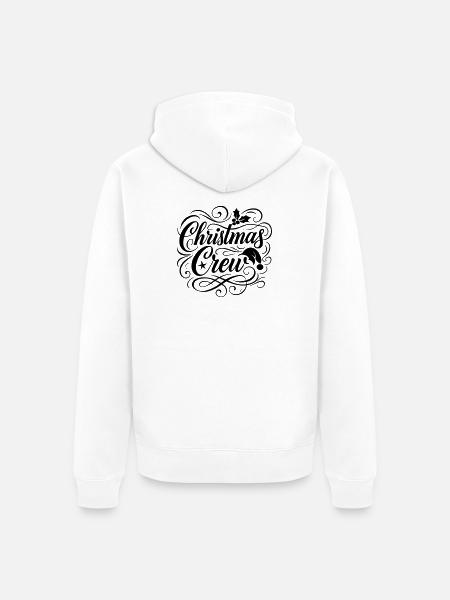 Weihnachts Crew Weihnachten X-Mas - Unisex Premium Bio Zip Hoodie - Weiß