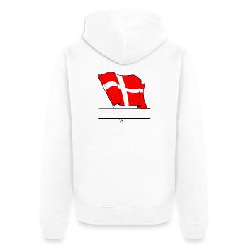 DANEMARK – Espace de noms - Veste à capuche bio Premium Unisexe - blanc - Dos - Thijin (182cm)