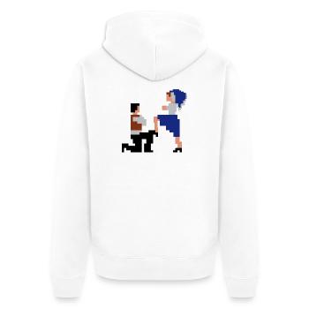 Šij, luby šewco šij... - Veste à capuche bio Premium Unisexe - blanc - Dos - Thijin (182cm)