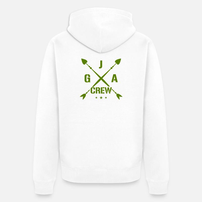 Equipage d’enterrement de vie de garçon - Veste à capuche bio Premium Unisexe - blanc
