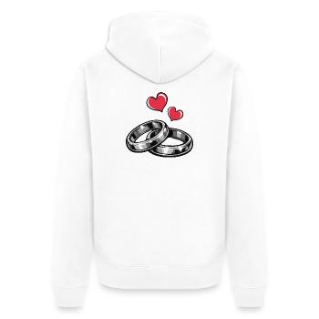 Alliances - Veste à capuche bio Premium Unisexe - blanc - Dos - Thijin (182cm)