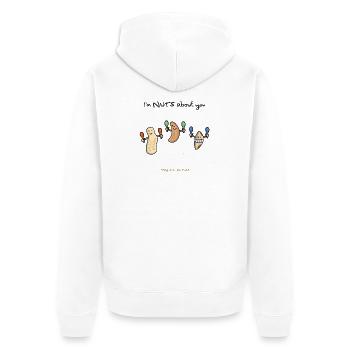 Parade de la fête des cacahuètes - Veste à capuche bio Premium Unisexe - blanc - Dos - Thijin (182cm)