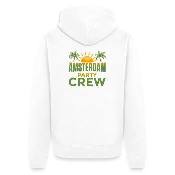 Amsterdam Party Crew - Veste à capuche bio Premium Unisexe - blanc - Dos - Thijin (182cm)
