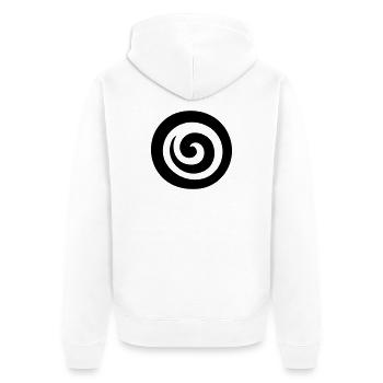 japonaise spirale - Veste à capuche bio Premium Unisexe - blanc - Dos - Thijin (182cm)