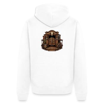 Western Skull Saloon - Veste à capuche bio Premium Unisexe - blanc - Dos - Thijin (182cm)