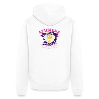 Azubiene Irgendwann Verstehe Ich Azubi Spruch - Unisex Premium Bio Zip Hoodie - Weiß - Hinten - Thijin (182cm)