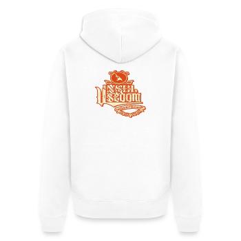 T-Shirt Usedom vintage – Ostsee Streetwear Design - Veste à capuche bio Premium Unisexe - blanc - Dos - Thijin (182cm)