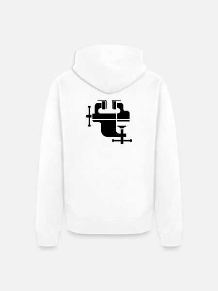 Vice tool bank tools icon icon - Unisex Premium Organic Zip Hoodie - white